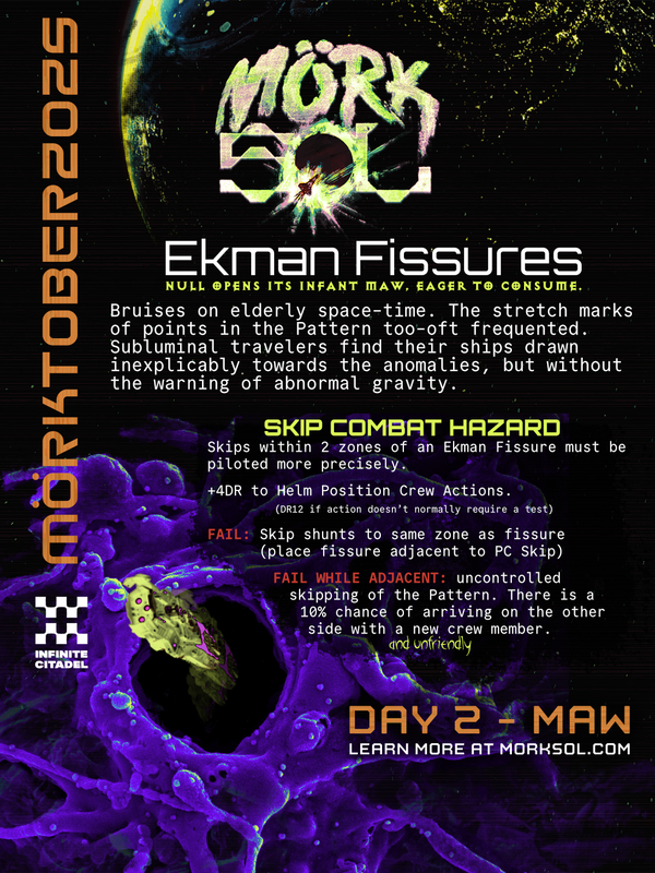 A space ship falls into a hole in space time.